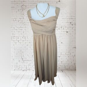 JJs House Elegant Beige Maxi Dress